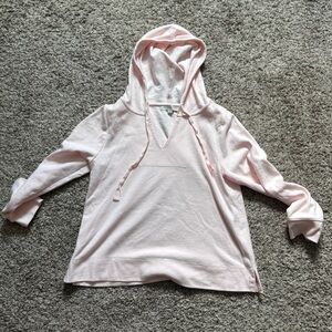 LOFT Light Pink Hooded Sweatshirt